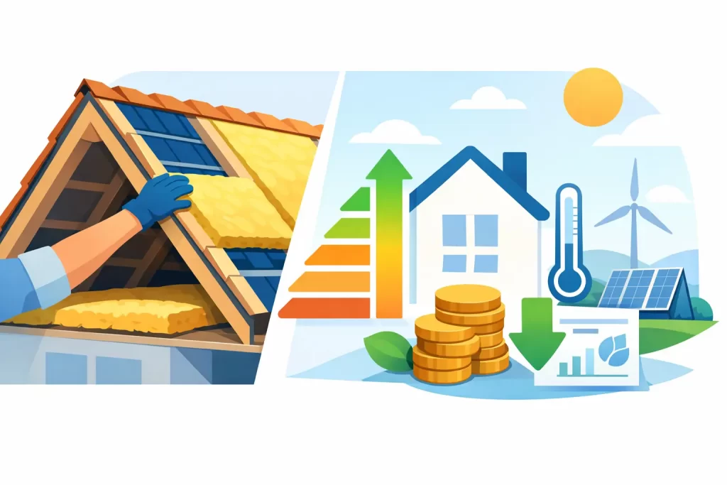 Dakisolatie energierekening verlagen: zo werkt het