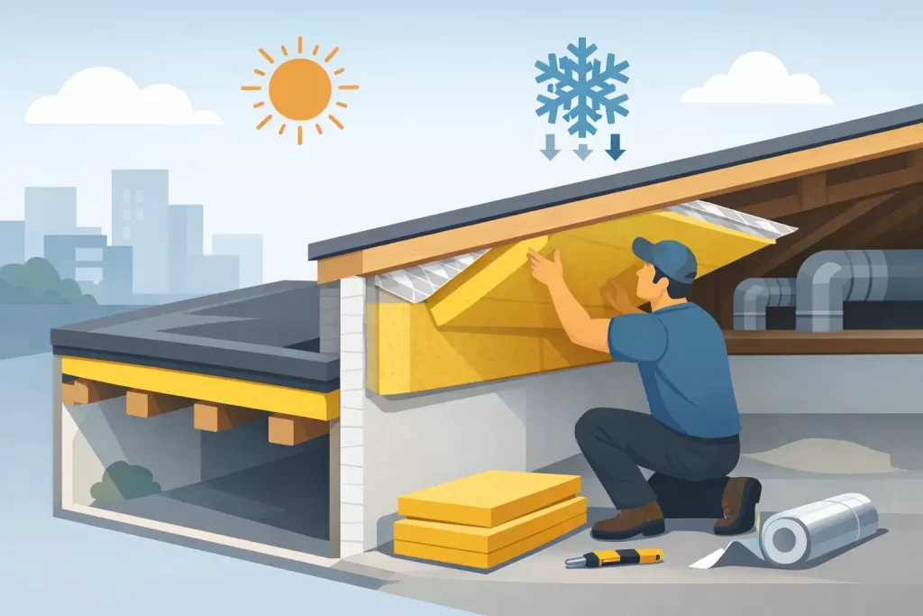 Dakisolatie plat dak binnenzijde: slim of niet?