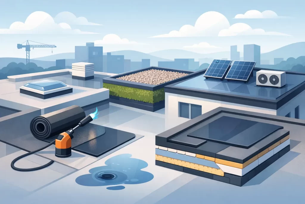 Gids voor platte dakbedekking kiezen