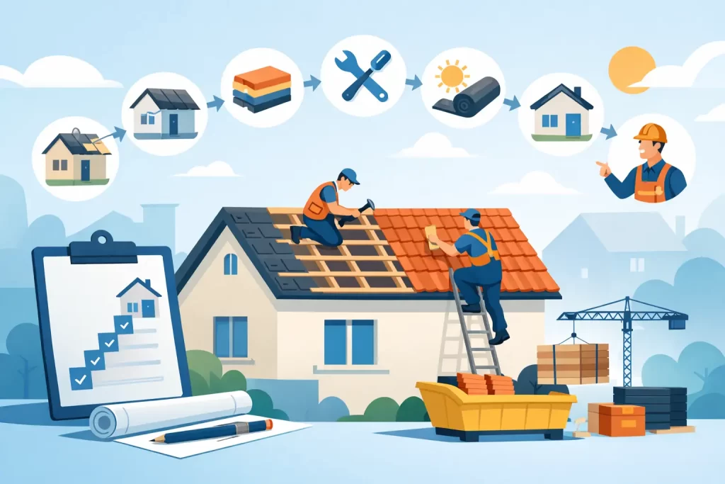 Stappenplan voor dakvervanging in 8 heldere stappen
